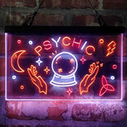 Psychic Reader Star Moon Boutique Deluxe App-Enabled 3-Color LED Light Sign | LED Wall Decor - LED Gift Works