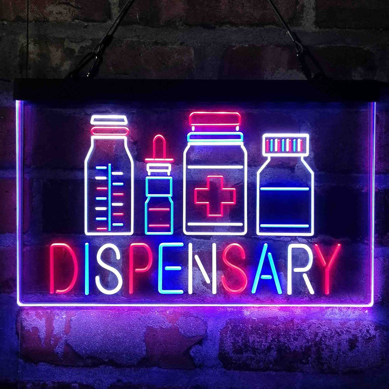 Dispensary Store Medical Deluxe App-Enabled 3-Color LED Light Sign - LED Gift Works