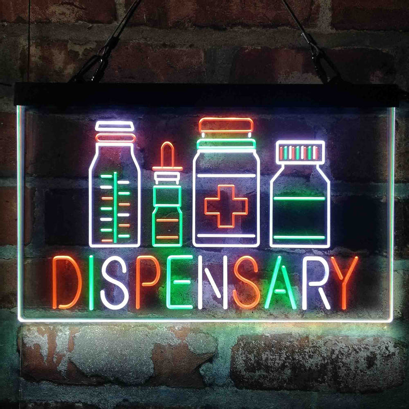Dispensary Store Medical Deluxe App-Enabled 3-Color LED Light Sign - LED Gift Works