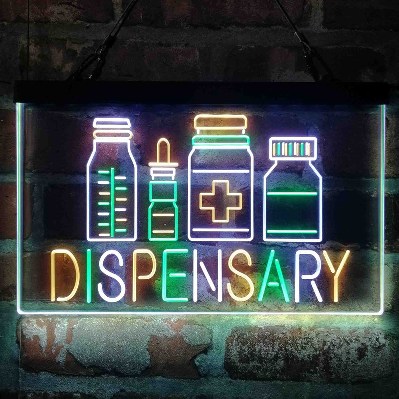 Dispensary Store Medical Deluxe App-Enabled 3-Color LED Light Sign - LED Gift Works