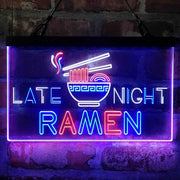 Late Night Ramen Shop Deluxe App-Enabled 3-Color LED Light Sign | LED Wall Decor - LED Gift Works