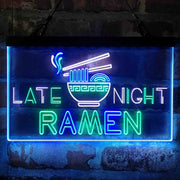 Late Night Ramen Shop Deluxe App-Enabled 3-Color LED Light Sign | LED Wall Decor - LED Gift Works