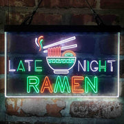 Late Night Ramen Shop Deluxe App-Enabled 3-Color LED Light Sign | LED Wall Decor - LED Gift Works