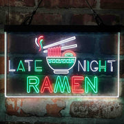 Late Night Ramen Shop Deluxe App-Enabled 3-Color LED Light Sign | LED Wall Decor - LED Gift Works