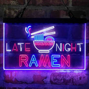 Late Night Ramen Shop Deluxe App-Enabled 3-Color LED Light Sign | LED Wall Decor - LED Gift Works