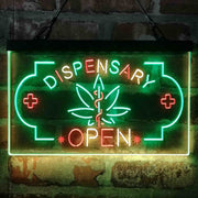 Dispensary Store Open Deluxe App-Enabled 3-Color LED Light Sign - LED Gift Works