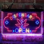 Dispensary Store Open Deluxe App-Enabled 3-Color LED Light Sign - LED Gift Works