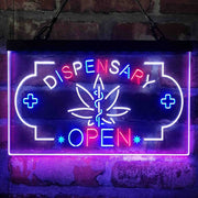 Dispensary Store Open Deluxe App-Enabled 3-Color LED Light Sign - LED Gift Works