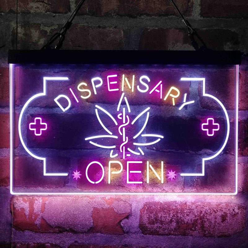 Dispensary Store Open Deluxe App-Enabled 3-Color LED Light Sign - LED Gift Works