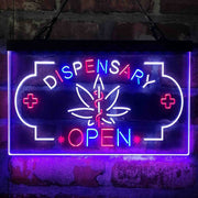 Dispensary Store Open Deluxe App-Enabled 3-Color LED Light Sign - LED Gift Works