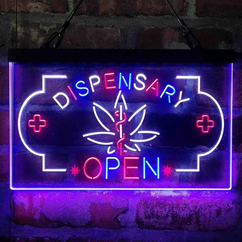 Dispensary Store Open Deluxe App-Enabled 3-Color LED Light Sign - LED Gift Works