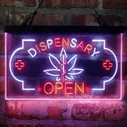 Dispensary Store Open Deluxe App-Enabled 3-Color LED Light Sign - LED Gift Works