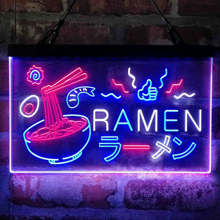 Japan Ramen Noodle Food Deluxe App-Enabled 3-Color LED Light Sign - Way Up Gifts