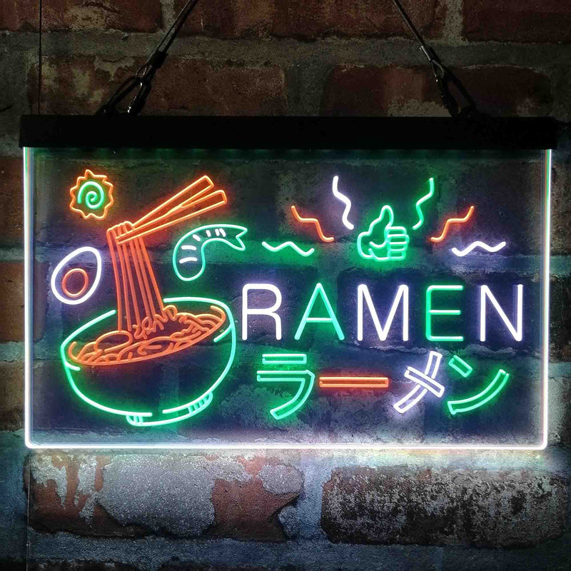 Japan Ramen Noodle Food Deluxe App-Enabled 3-Color LED Light Sign - LED Gift Works