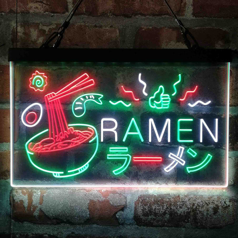 Japan Ramen Noodle Food Deluxe App-Enabled 3-Color LED Light Sign - LED Gift Works