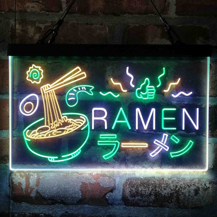 Japan Ramen Noodle Food Deluxe App-Enabled 3-Color LED Light Sign - Way Up Gifts