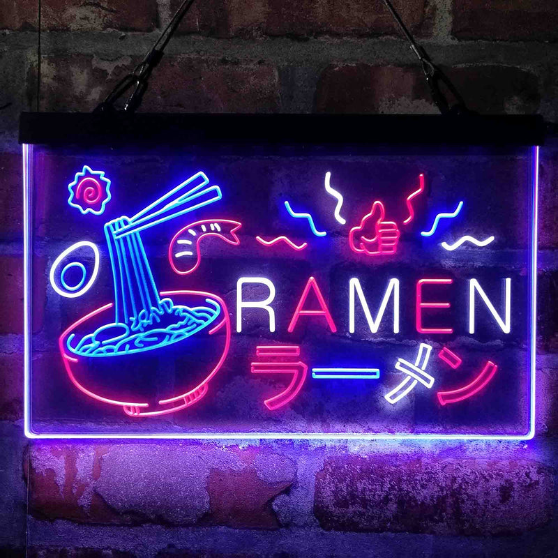 Japan Ramen Noodle Food Deluxe App-Enabled 3-Color LED Light Sign - LED Gift Works