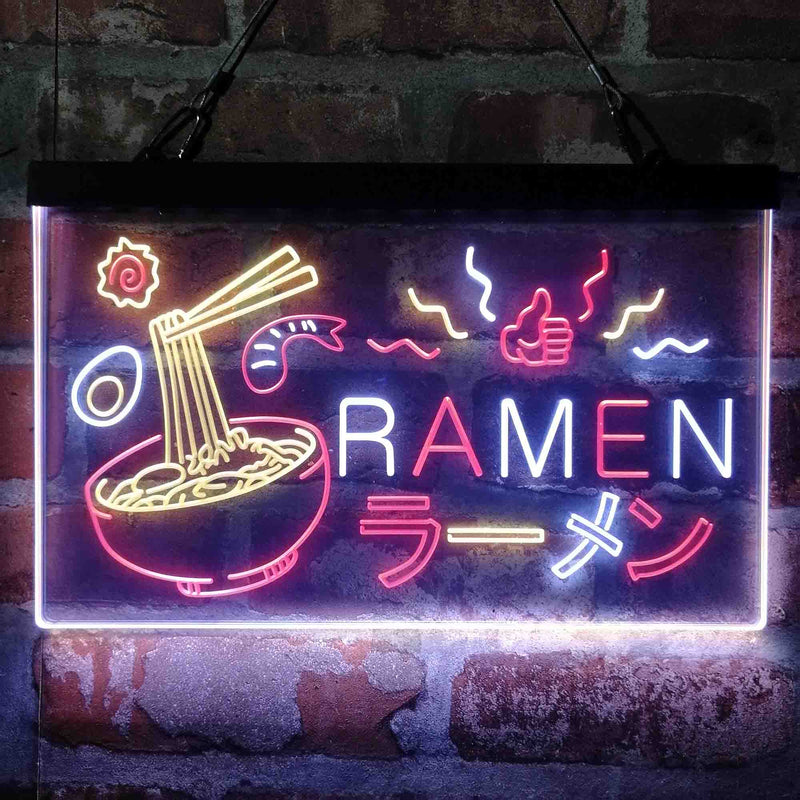 Japan Ramen Noodle Food Deluxe App-Enabled 3-Color LED Light Sign - LED Gift Works