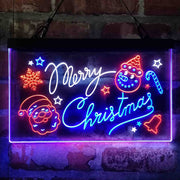 Merry Christmas Decoration Deluxe App-Enabled 3-Color LED Light Sign | LED Wall Decor - LED Gift Works