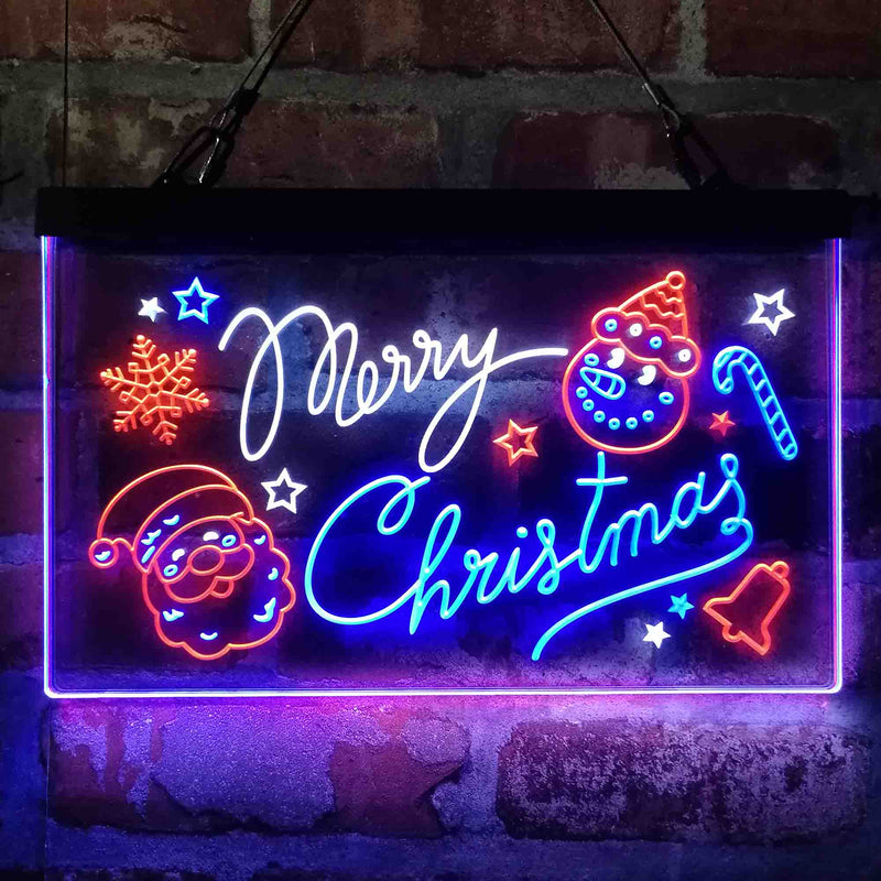 Merry Christmas Decoration Deluxe App-Enabled 3-Color LED Light Sign | LED Wall Decor - LED Gift Works