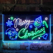 Merry Christmas Decoration Deluxe App-Enabled 3-Color LED Light Sign | LED Wall Decor - LED Gift Works