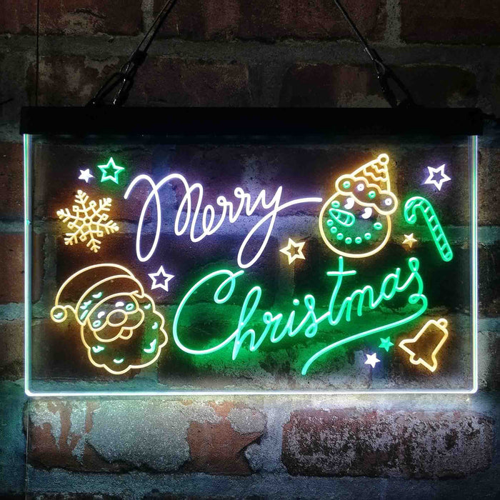 Merry Christmas Decoration Deluxe App-Enabled 3-Color LED Light Sign - Way Up Gifts