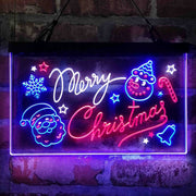 Merry Christmas Decoration Deluxe App-Enabled 3-Color LED Light Sign | LED Wall Decor - LED Gift Works
