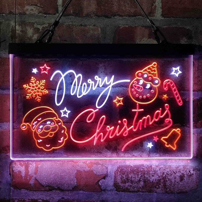 Merry Christmas Decoration Deluxe App-Enabled 3-Color LED Light Sign - Way Up Gifts