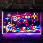 Game Room Console Controller Video Deluxe App-Enabled 3-Color LED Light Sign - LED Gift Works