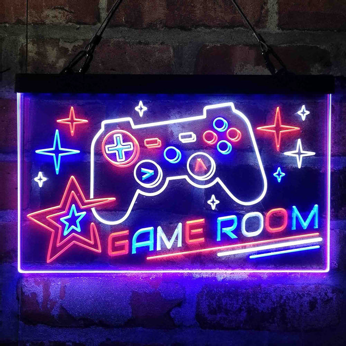Game Room Console Controller Video Deluxe App-Enabled 3-Color LED Light Sign - Way Up Gifts