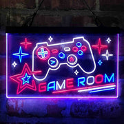 Game Room Console Controller Video Deluxe App-Enabled 3-Color LED Light Sign - LED Gift Works