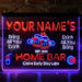 Personalized Classic Cheers Home Bar Deluxe App-Enabled 3-Color LED Light Sign - Way Up Gifts