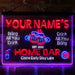Personalized Classic Cheers Home Bar Deluxe App-Enabled 3-Color LED Light Sign - Way Up Gifts