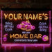 Personalized Classic Cheers Home Bar Deluxe App-Enabled 3-Color LED Light Sign - Way Up Gifts