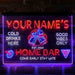 Personalized Beer Mugs Cheers Snooker Deluxe App-Enabled 3-Color LED Light Sign - Way Up Gifts