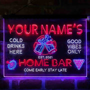 Personalized Beer Mugs Cheers Snooker Deluxe App-Enabled 3-Color LED Light Sign - LED Gift Works