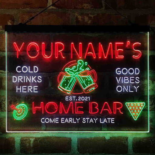 Personalized Beer Mugs Cheers Snooker Deluxe App-Enabled 3-Color LED Light Sign - Way Up Gifts