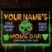 Personalized Beer Mugs Cheers Snooker Deluxe App-Enabled 3-Color LED Light Sign - LED Gift Works