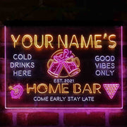 Personalized Beer Mugs Cheers Snooker Deluxe App-Enabled 3-Color LED Light Sign - LED Gift Works