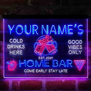 Personalized Beer Mugs Cheers Snooker Deluxe App-Enabled 3-Color LED Light Sign - LED Gift Works