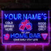 Personalized Beer Mugs Cheers Snooker Deluxe App-Enabled 3-Color LED Light Sign - Way Up Gifts