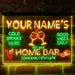 Personalized Red Wine Glass Home Bar Deluxe App-Enabled 3-Color LED Light Sign - Way Up Gifts