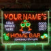 Personalized Red Wine Glass Home Bar Deluxe App-Enabled 3-Color LED Light Sign - Way Up Gifts