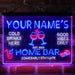 Personalized Red Wine Glass Home Bar Deluxe App-Enabled 3-Color LED Light Sign - Way Up Gifts