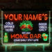 Personalized Gin Glass Home Bar Deluxe App-Enabled 3-Color LED Light Sign - Way Up Gifts