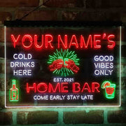 Personalized Gin Glass Home Bar Deluxe App-Enabled 3-Color LED Light Sign - LED Gift Works