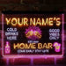 Personalized Gin Glass Home Bar Deluxe App-Enabled 3-Color LED Light Sign - Way Up Gifts