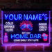 Personalized Gin Glass Home Bar Deluxe App-Enabled 3-Color LED Light Sign - Way Up Gifts