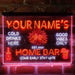 Personalized Gin Glass Home Bar Deluxe App-Enabled 3-Color LED Light Sign - Way Up Gifts