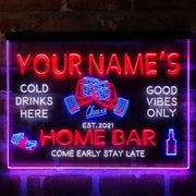 Personalized Whisky Glass Home Bar Deluxe App-Enabled 3-Color LED Light Sign - LED Gift Works